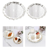 Maxbell Decorative Serving Tray Food Tray Jewelry Holder for Necklace Candle Dessert 32cm