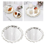 Maxbell Decorative Serving Tray Food Tray Jewelry Holder for Necklace Candle Dessert 32cm