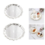Maxbell Decorative Serving Tray Food Tray Jewelry Holder for Necklace Candle Dessert 32cm