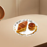Maxbell Decorative Serving Tray Food Tray Jewelry Holder for Necklace Candle Dessert 32cm
