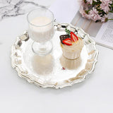 Maxbell Decorative Serving Tray Food Tray Jewelry Holder for Necklace Candle Dessert 25cm