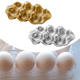 Maxbell Ceramic Egg Holder Practical Egg Tray for Pantry Shelves Drawer Refrigerator gold