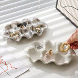 Maxbell Ceramic Egg Holder Practical Egg Tray for Pantry Shelves Drawer Refrigerator silvery