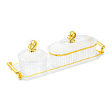 Maxbell Dried Fruit Snack Serving Plate Appetizer Plate for Kitchen Room Home clear S