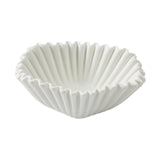 Maxbell Ceramic Ruffle Decorative Bowl Serving Bowl for Wedding Living Room Entryway Matte white