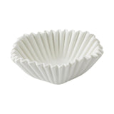 Maxbell Ceramic Ruffle Decorative Bowl Serving Bowl for Wedding Living Room Entryway Matte white