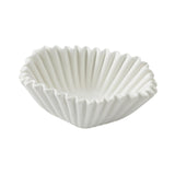Maxbell Ceramic Ruffle Decorative Bowl Serving Bowl for Wedding Living Room Entryway Matte white