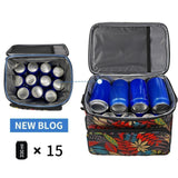 Maxbell Lunch Bag with Handle 10L Insulated Picnic Bag for Travel Backpacking Hiking leaf