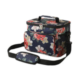 Maxbell Lunch Bag with Handle 10L Insulated Picnic Bag for Travel Backpacking Hiking flower