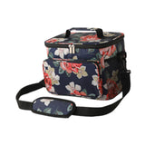 Maxbell Lunch Bag with Handle 10L Insulated Picnic Bag for Travel Backpacking Hiking flower