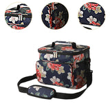 Maxbell Lunch Bag with Handle 10L Insulated Picnic Bag for Travel Backpacking Hiking flower