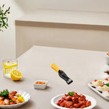 Maxbell Buffet Tongs Catering Utensil Multi Use Serving Tongs for Steak Buffet Salad S black