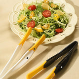 Maxbell Buffet Tongs Catering Utensil Multi Use Serving Tongs for Steak Buffet Salad S white