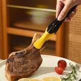 Maxbell Buffet Tongs Catering Utensil Multi Use Serving Tongs for Steak Buffet Salad L black
