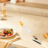 Maxbell Buffet Tongs Catering Utensil Multi Use Serving Tongs for Steak Buffet Salad L white