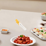 Maxbell Buffet Tongs Catering Utensil Multi Use Serving Tongs for Steak Buffet Salad L white