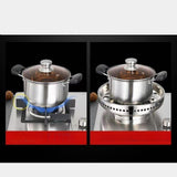 Maxbell Wok Pan Support Rack Kitchen Pan Rack for Cooktop Range Pan Camping Double Layer