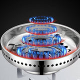 Maxbell Wok Pan Support Rack Kitchen Pan Rack for Cooktop Range Pan Camping Double Layer