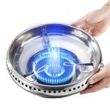 Maxbell Wok Pan Support Rack Kitchen Pan Rack for Cooktop Range Pan Camping Double Layer