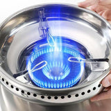 Maxbell Wok Pan Support Rack Kitchen Pan Rack for Cooktop Range Pan Camping Double Layer