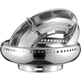 Maxbell Wok Pan Support Rack Kitchen Pan Rack for Cooktop Range Pan Camping Double Layer