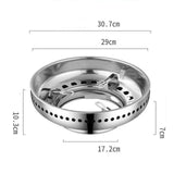 Maxbell Wok Pan Support Rack Kitchen Pan Rack for Cooktop Range Pan Camping Double Layer