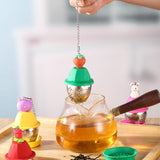 Maxbell Hanging Duck Shape Sturdy Mesh Tea Filter for Household Living Room Tea Room