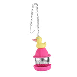 Maxbell Hanging Duck Shape Sturdy Mesh Tea Filter for Household Living Room Tea Room