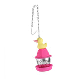 Maxbell Hanging Duck Shape Sturdy Mesh Tea Filter for Household Living Room Tea Room