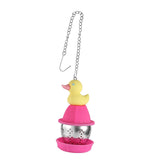 Maxbell Hanging Duck Shape Sturdy Mesh Tea Filter for Household Living Room Tea Room
