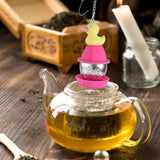 Maxbell Hanging Duck Shape Sturdy Mesh Tea Filter for Household Living Room Tea Room
