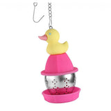 Maxbell Hanging Duck Shape Sturdy Mesh Tea Filter for Household Living Room Tea Room