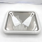 Maxbell Ice Cream Pan Fun Parent Child Activities Easy to Clean Ice Cream Cold Plate white