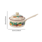 Maxbell Small Enamel Milk Pot Milk Pot Nonstick for Kitchen Induction Cooker Camping