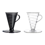 Maxbell Pour over Coffee Maker Multipurpose Coffee Dripper for Travel Kitchen Office black