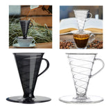 Maxbell Pour over Coffee Maker Multipurpose Coffee Dripper for Travel Kitchen Office black