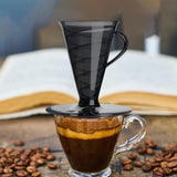 Maxbell Pour over Coffee Maker Multipurpose Coffee Dripper for Travel Kitchen Office black