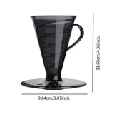 Maxbell Pour over Coffee Maker Multipurpose Coffee Dripper for Travel Kitchen Office black