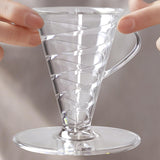 Maxbell Pour over Coffee Maker Multipurpose Coffee Dripper for Travel Kitchen Office clear