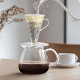 Maxbell Pour over Coffee Maker Multipurpose Coffee Dripper for Travel Kitchen Office clear