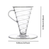 Maxbell Pour over Coffee Maker Multipurpose Coffee Dripper for Travel Kitchen Office clear