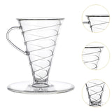Maxbell Pour over Coffee Maker Multipurpose Coffee Dripper for Travel Kitchen Office clear