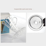 Maxbell Pour over Coffee Maker Multipurpose Coffee Dripper for Travel Kitchen Office clear