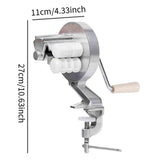 Maxbell Manual Pasta Maker Hand Cranking Noodles Pressing for Home Spaghetti Noodles
