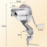 Maxbell Manual Pasta Maker Hand Cranking Noodles Pressing for Home Spaghetti Noodles
