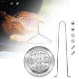 Maxbell Stainless Steel Turkey Fryer Stand Goose Chicken Rack for BBQ Camping Picnic
