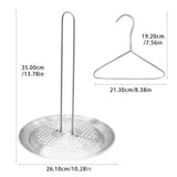 Maxbell Stainless Steel Turkey Fryer Stand Goose Chicken Rack for BBQ Camping Picnic
