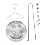 Maxbell Stainless Steel Turkey Fryer Stand Goose Chicken Rack for BBQ Camping Picnic
