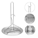 Maxbell Stainless Steel Turkey Fryer Stand Goose Chicken Rack for BBQ Camping Picnic