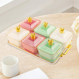 Maxbell Fruit Plate Decorative Snacks Tray Fruit Platter for Candy Dessert Chips and Style B